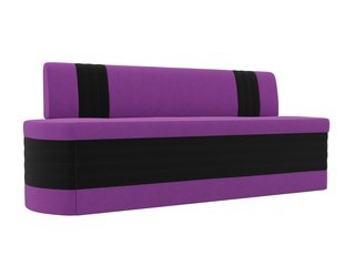 Кухонный диван со спальным местом Токио, фиолетовый/черный/микровельвет