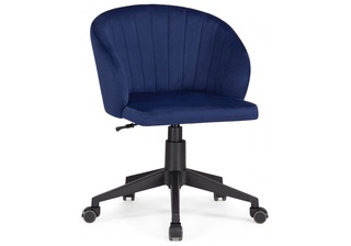 Компьютерное кресло Пард, велюр темно-синий/черный