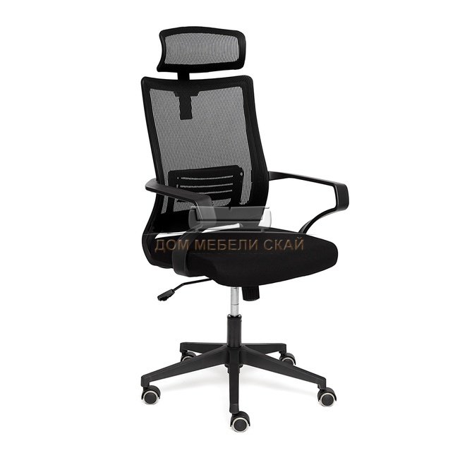 Кресло офисное MESH-4HR, черная ткань