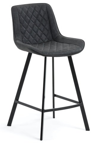 Барный стул Arian, экокожа черного цвета