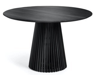 Стол обеденный круглый IRUNE D120, черное дерево