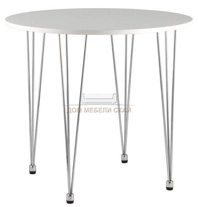 Стол обеденный круглый KARAPIRO D80, белый