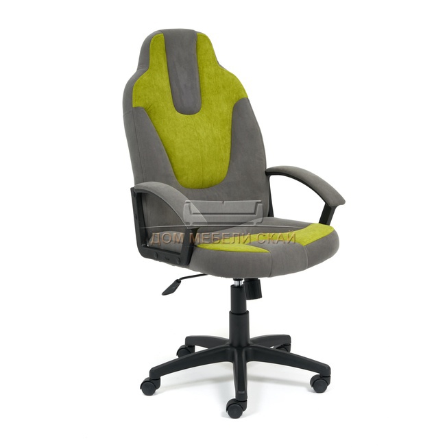 Офисное кресло Neo, серый/оливковый флок