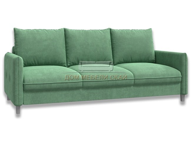 Диван-кровать Лофт, зеленый велюр