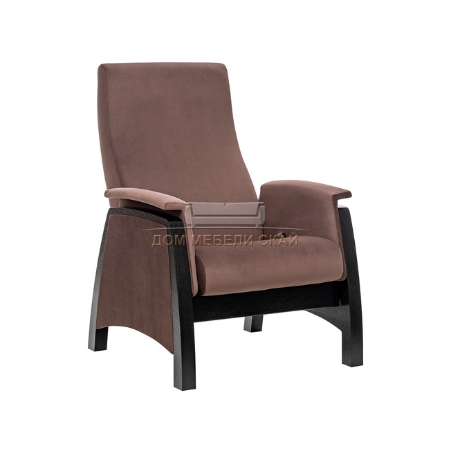 Кресло-глайдер Balance 1, велюр коричневый Maxx 235/венге