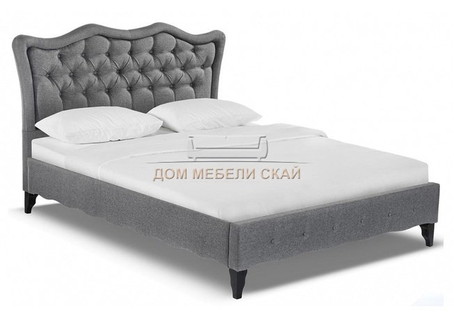 Кровать двуспальная Madlen 160х200, grey