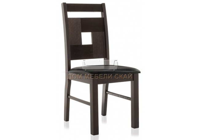 Стул Kubik, oak экокожа коричневого цвета