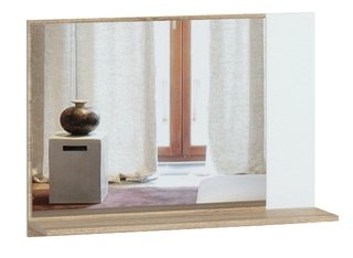 Зеркало настенное Ривьера, дуб сонома/белый