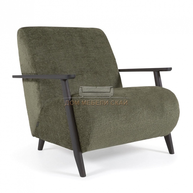 Кресло Marthan, зеленый шенилл