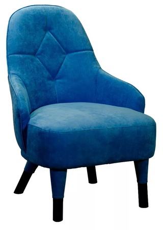 Кресло Emma, синий велюр