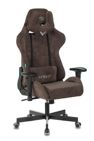 Кресло игровое VIKING KNIGHT, коричневый велюр LT10