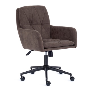 Кресло офисное GARDA, флок коричневого цвета 6