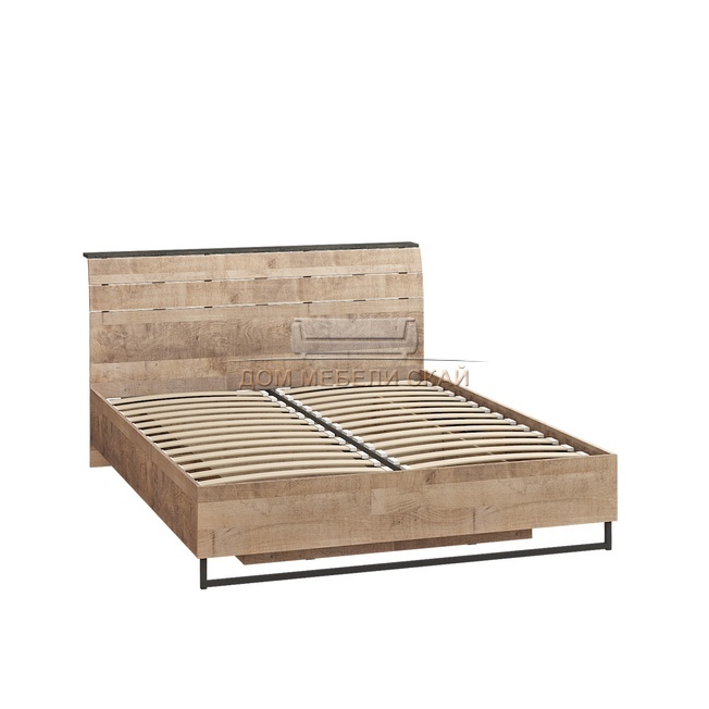 Кровать Трувор 11.34, дуб гранж песочный/интра