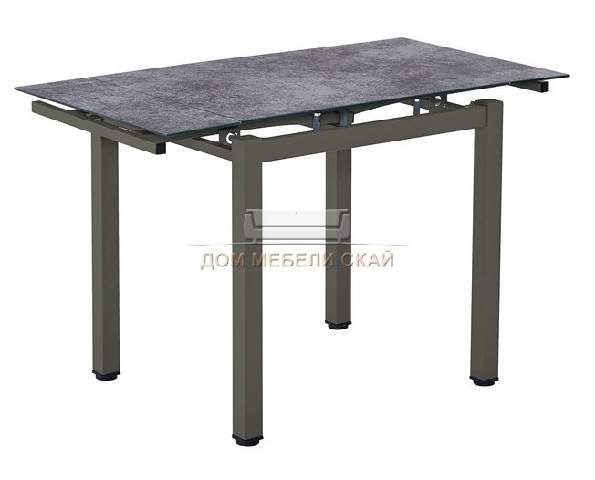 Стол обеденный LIKE-1, коричневый/антрацит