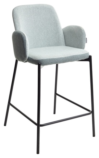 Полубарный стул NYX, рогожка серо-зеленого цвета