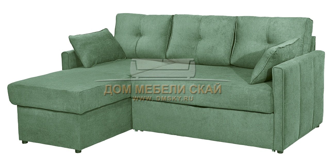 Угловой диван-кровать Рим, зеленый - купить в Москве недорого по цене 70520 руб. (арт. B10004062)