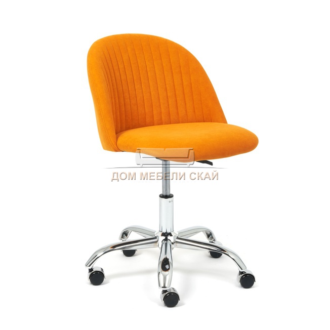 Кресло офисное MELODY, флок оранжевого цвета 18