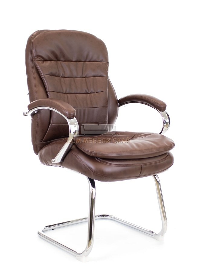 Кресло офисное Valencia CF, экокожа коричневая
