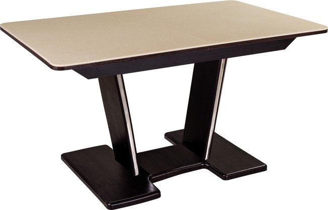 

Стол обеденный раздвижной Румба макси ПР-3, венге/бежевый камень