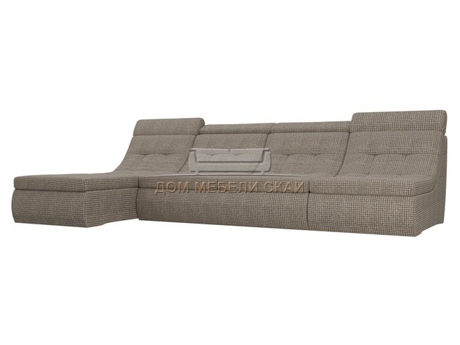 Угловой модульный диван-кровать левый Холидей Люкс, корфу 03/корфу
