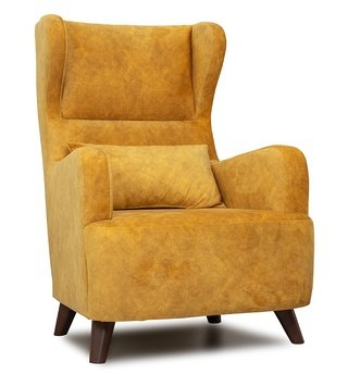 Кресло для отдыха Меланж, горчичное тк 146