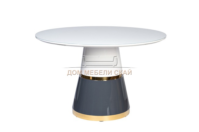 Стол обеденный круглый 30F-1368-1, белый