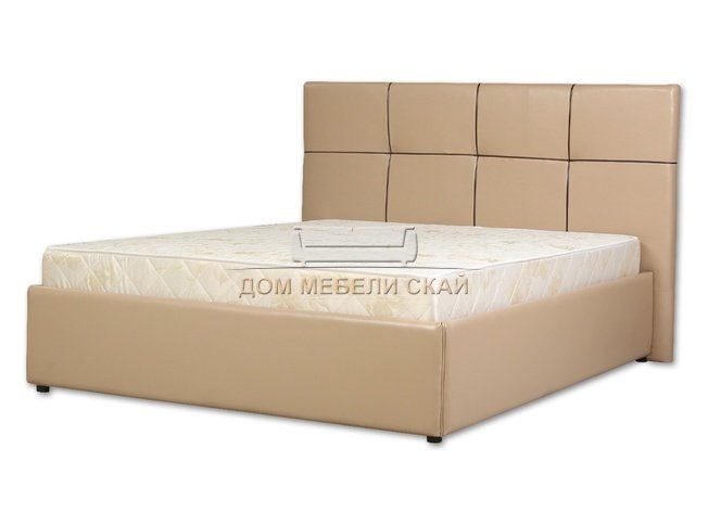 Кровать двуспальная Модерн с подъемным механизмом 160x200, бежевая