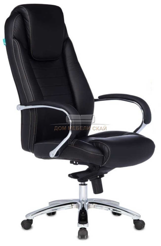 Кресло руководителя T-9923SL, черная натуральная кожа