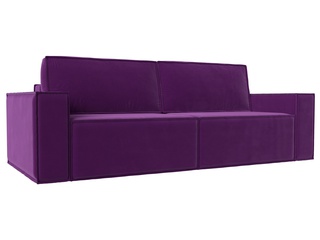 Диван-кровать Куба, микровельвет фиолетовый