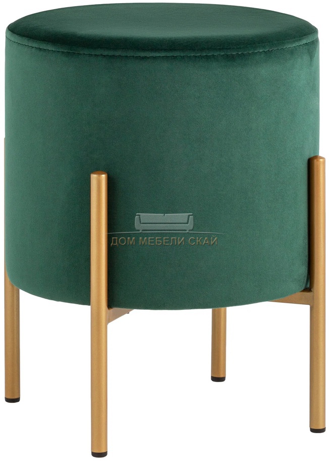 Пуф Кейси, велюр зелёный
