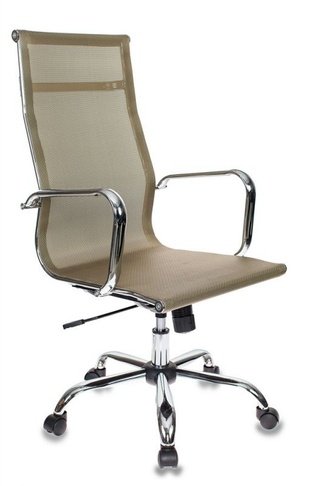 Кресло руководителя CH-993, золотистая сетка