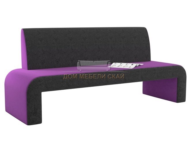 Кухонный диван Кармен, фиолетовый/черный/микровельвет