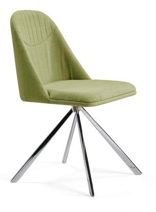 Стул поворотный Espacio Malva, рогожка салатового цвета