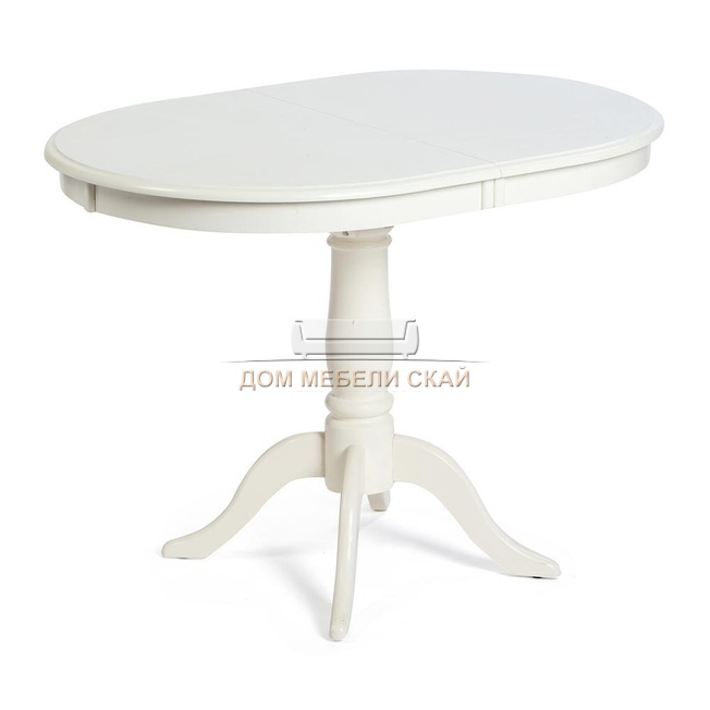 Стол обеденный раскладной Solerno ME-T4EX, pure white белый
