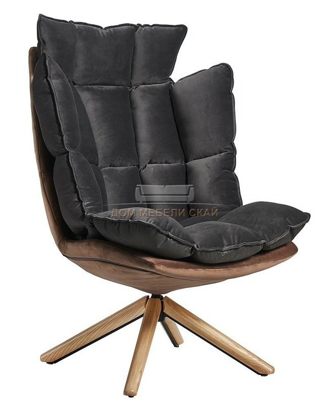 Дизайнерское кресло DC-1565С, коричневое