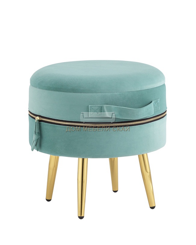 Пуф Тильда, велюр мятный
