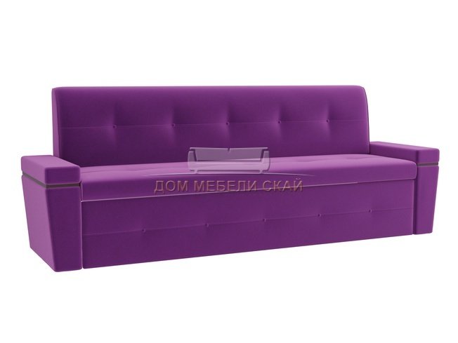 Кухонный диван со спальным местом Деметра, фиолетовый/микровельвет
