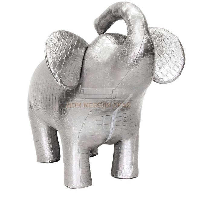 Пуф Leset Слон 2, серебристый