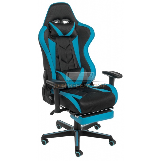 Компьютерное кресло Kano, черно-голубое