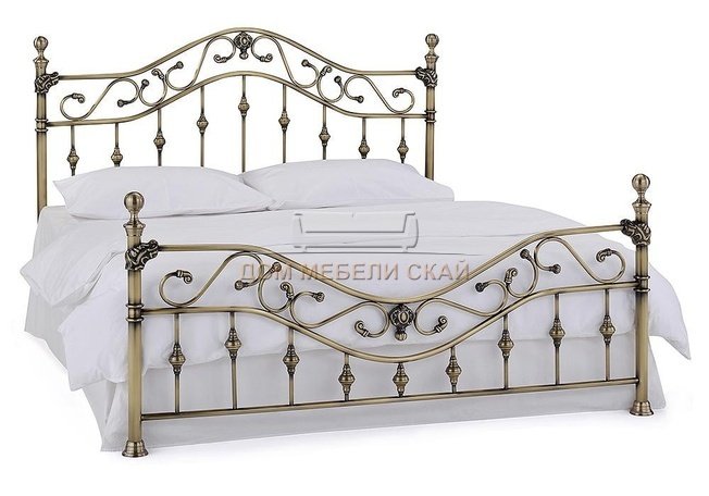 Кровать двуспальная металлическая CHARLOTTE 160x200