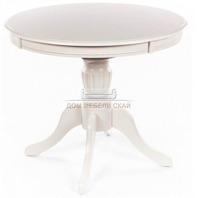 Стол обеденный Toskana 90, молочно-белый
