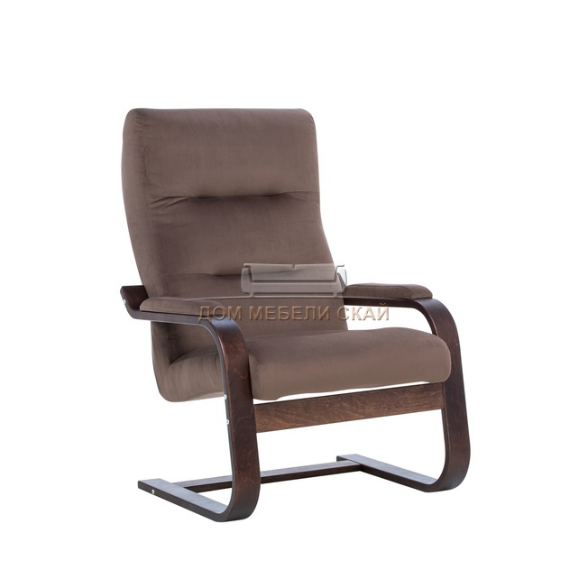 Кресло Leset Оскар, велюр V23 молочный шоколад/орех текстура