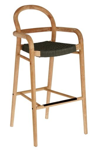 Барный стул Sheryl, В.108 шенилл серого цвета