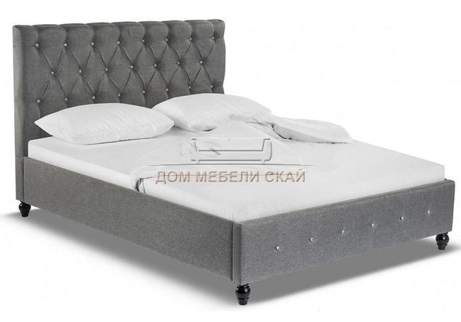 Кровать двуспальная Relax 160х200, dark grey