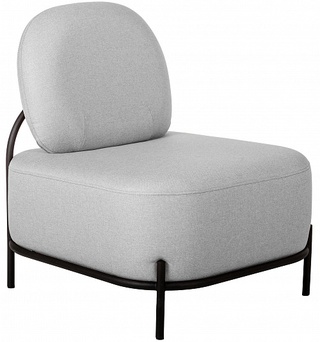 Кресло Gawaii, рогожка светло-серого цвета