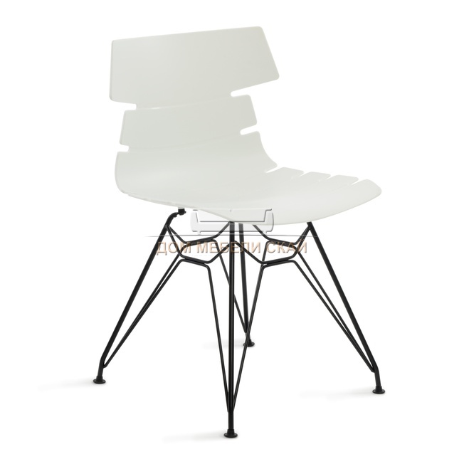 Стул HANSEN (mod. 622N), пластиковый белого цвета/черный