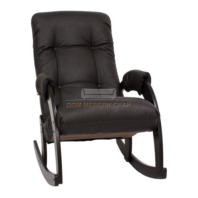 Кресло-качалка Модель 67, венге/dundi 108