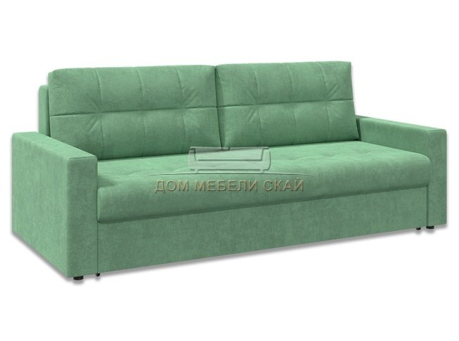 Диван-кровать Норд с боковинами БНП, зеленый велюр