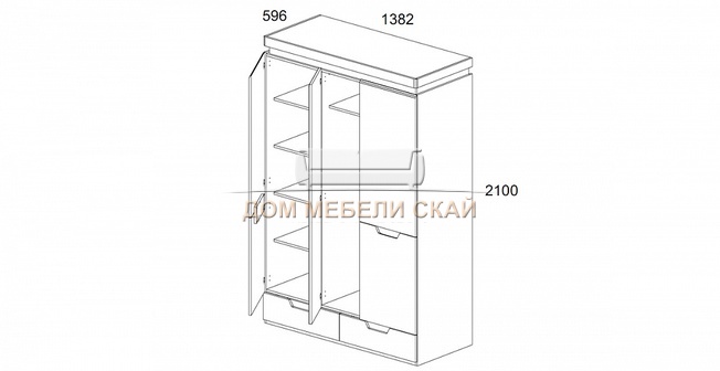 Шкаф купе турин сборка
