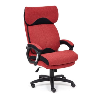 Кресло офисное Дьюк Duke, красная рогожка MJ190-11/сетка черная TW-11